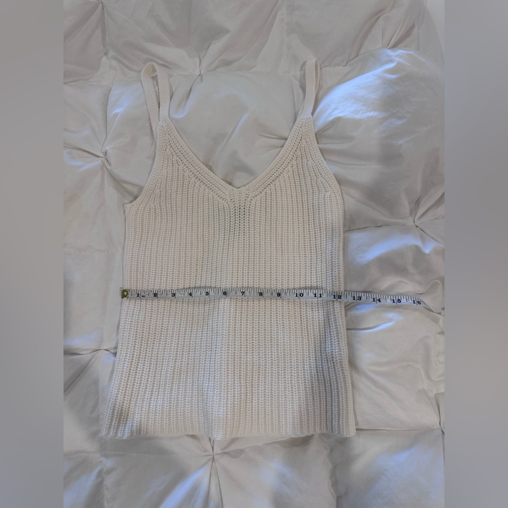 Martha Stewart Cream Knit Camisole - Picture 8 of 8